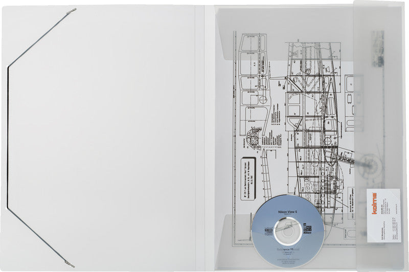 Kolma Sammelmappe für A3, Kunststoff, transparent, mit Gummizug