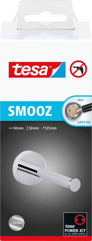 TESA Reservepapierhalter Smooz – Kunststoff, glänzend, selbstklebend, 12,5 × 5 × 5 cm