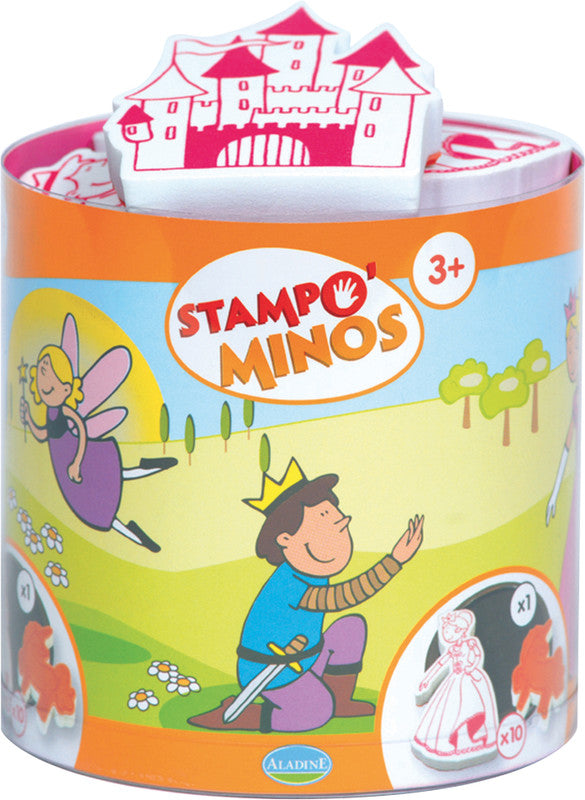 Aladine kids Aladine – Motivstempel – Feen, 10 Motive, Ø 95 mm, Schwarzes Stempelkissen