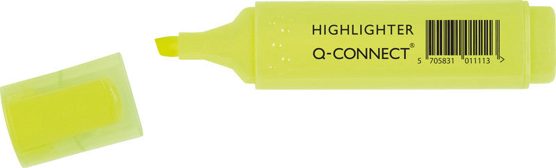 Q-CONNECT Textmarker Gelb – Keilspitze, 1–5 mm