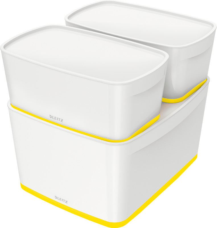 Leitz Aufbewahrungsbox MyBox – Kunststoff, weiss, 31,8 × 19,8 × 38,5 cm