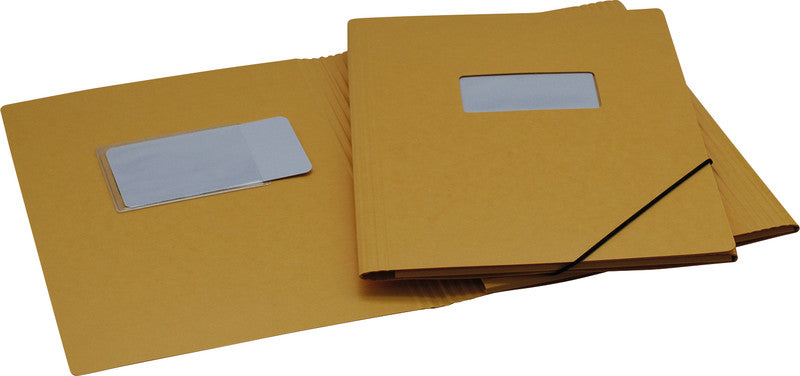 EROLA Sammelmappe für A4, Karton, Gelb, mit Gummizug