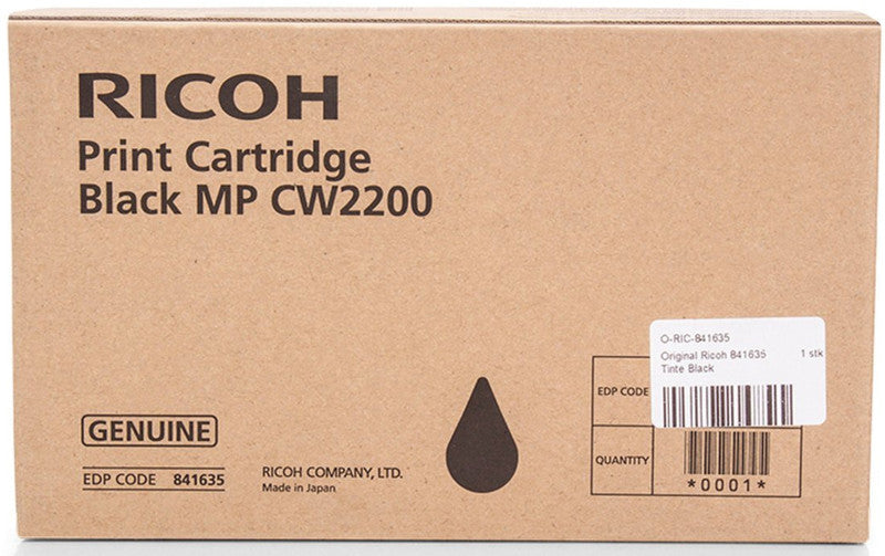 Ricoh Tintenpatrone, schwarz – für Inkjetdrucker/Multifunktionsgeräte