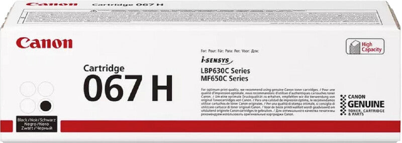Canon Toner 067H – Schwarz, 3130 Seiten – für Farb-Laserdrucker/Multifunktionsgeräte