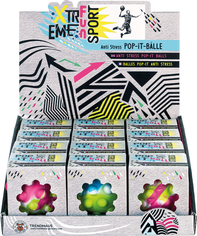 Trendhaus XTREME Fun Stressball Noppenball Pop-it – Ø 6,8 cm