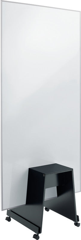 Sigel Whiteboard – 90 × 180 cm, Metall, magnetisch, Aluminiumrahmen, mobil, beidseitig