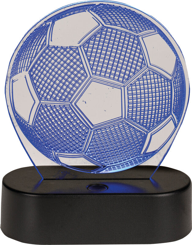 Out oft the blue Out of the Blue 3D-Lampe Fussball – USB, 13,0×17,0 cm – Mehrfarbig
