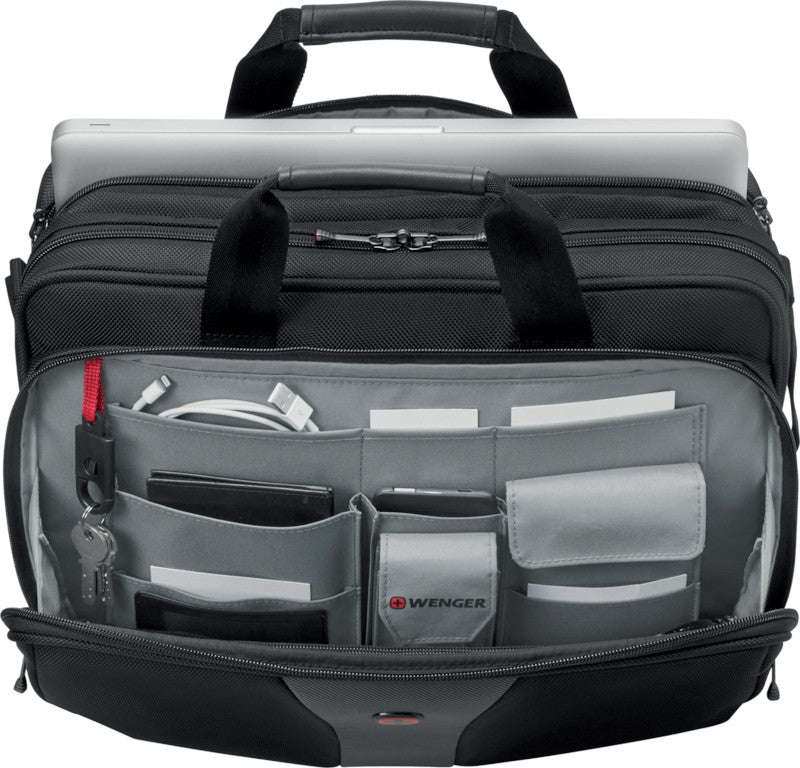 Wenger/SwissGear Wenger Legacy Notebook-Tasche – 15 l, wasserabweisend, Aufsteckfunktion, Polyester, mehrfarbig