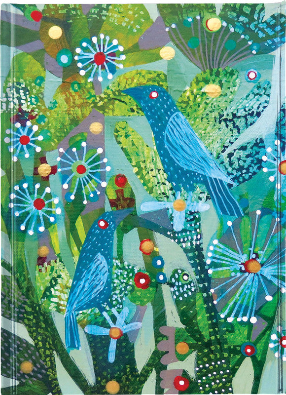 Flame tree Notizbuch, A5, liniert, Hardcover, 176 Seiten – mehrfarbig
