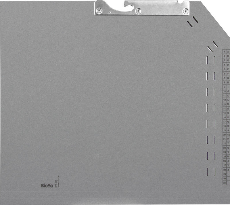 Biella Hängeordner für A4 – Karton, Grau, 320 × 280 mm, ohne Vordruck