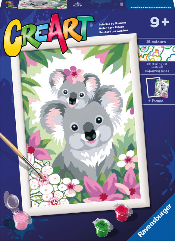 Ravensburger Malset Malen nach Zahlen Koala Cuties – ab 9 Jahren – 1 Seite – 180 × 240 mm