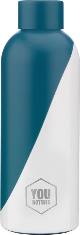 Youbottles Trinkflasche Dual – 5 dl – Edelstahl, isoliert, Schraubverschluss – Dressed Ocean