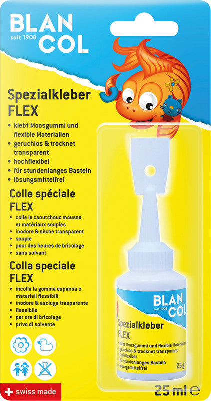 BLANCOL Bastelkleber – 25 ml – weiss – trocknet transparent, auswaschbar