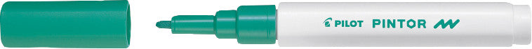 Pilot Pigment-Marker Pintor – Rundspitze 0,9-1,5 mm – Grün – Für dunkle Oberflächen geeignet