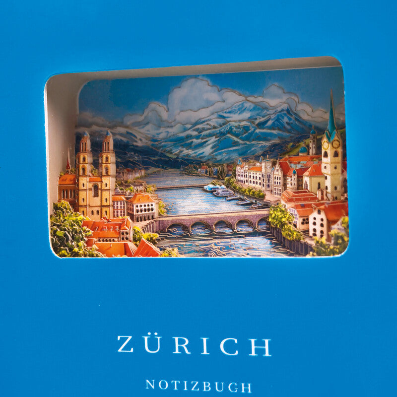 Buddhiherz Notizbuch, 110 × 180 mm, liniert, Hardcover, 216 Seiten – blau