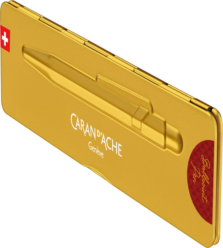Caran d-Ache Caran d'Ache Kugelschreiber – Granatrot, Seidenmatt, Aluminium
