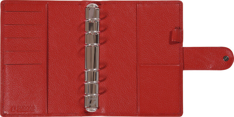 Succes Senior Classic Cadiz Ringbuch Agenda – 6-Ring-Mechanik, 14,5 × 17,8 cm, rot
