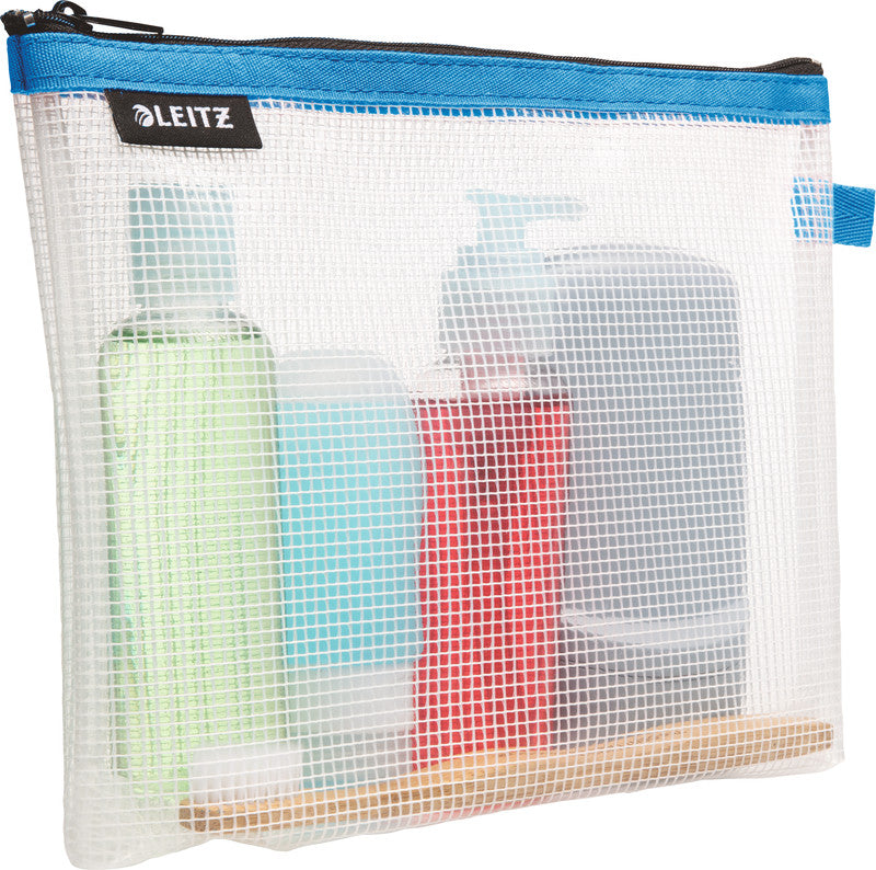 Leitz Kosmetiktasche – wasserfest – 240 × 170 × 30 mm – blau – EVA – 1 Stk.