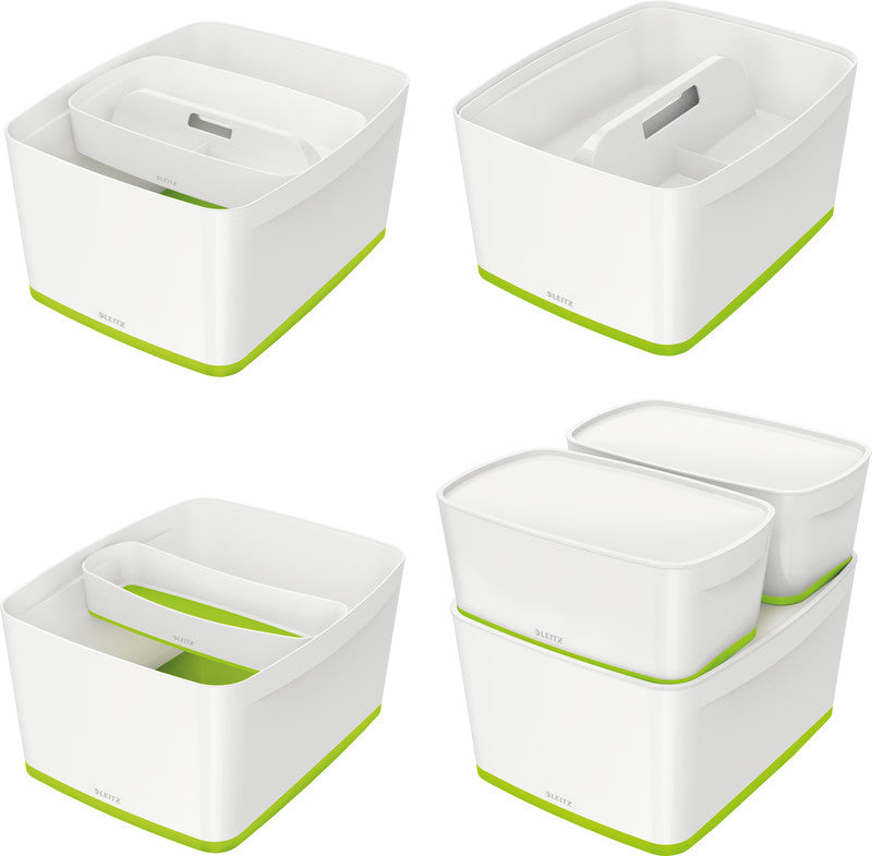 Leitz MyBox Aufbewahrungsbox – ABS Kunststoff, Weiss, 31,8 × 19,8 × 38,5 cm
