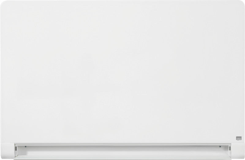 Nobo Whiteboard – 126 × 71 cm, Glas, magnetisch, Wandmontage, inkl. Stift, Neodym-Magnete, Stifteablage