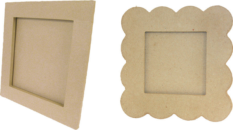 Décopatch Bilderrahmen – Braun – 200 × 200 mm, 0,5 mm, Pappmaché