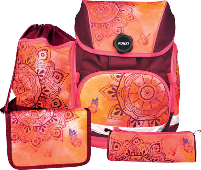 Funki Schulrucksack-Set – 4-teilig – Mandala