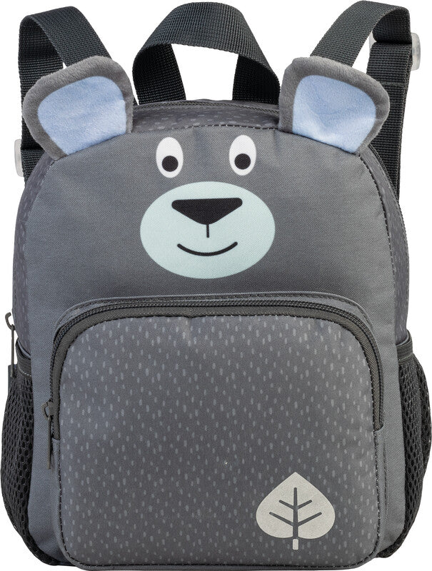 Glühwürmchen Kindergartenrucksack Ella – Bär, grau – 21,0×24,0×13,0 cm