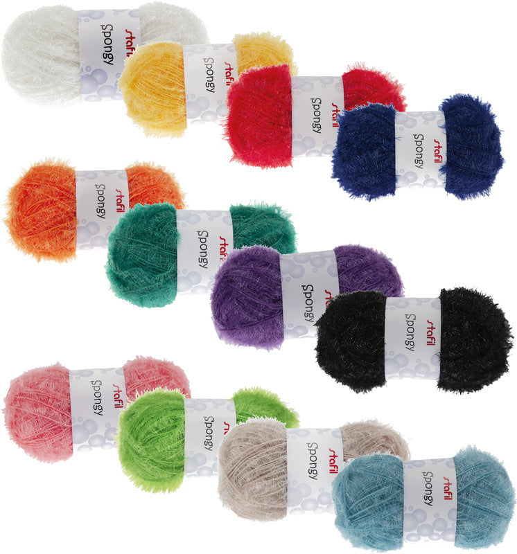 Stafil Schwammgarn, Polyester, Rosa, zum Stricken
