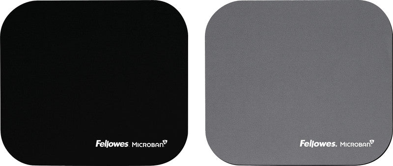 Fellowes Mausmatte – Microban-Schutz, Schwarz, 232 × 199 × 2 mm