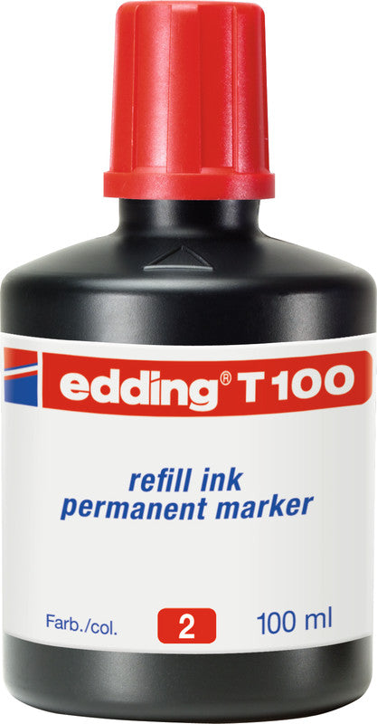 Edding Nachfülltinte für Permanent-Marker – Rot, 100 ml