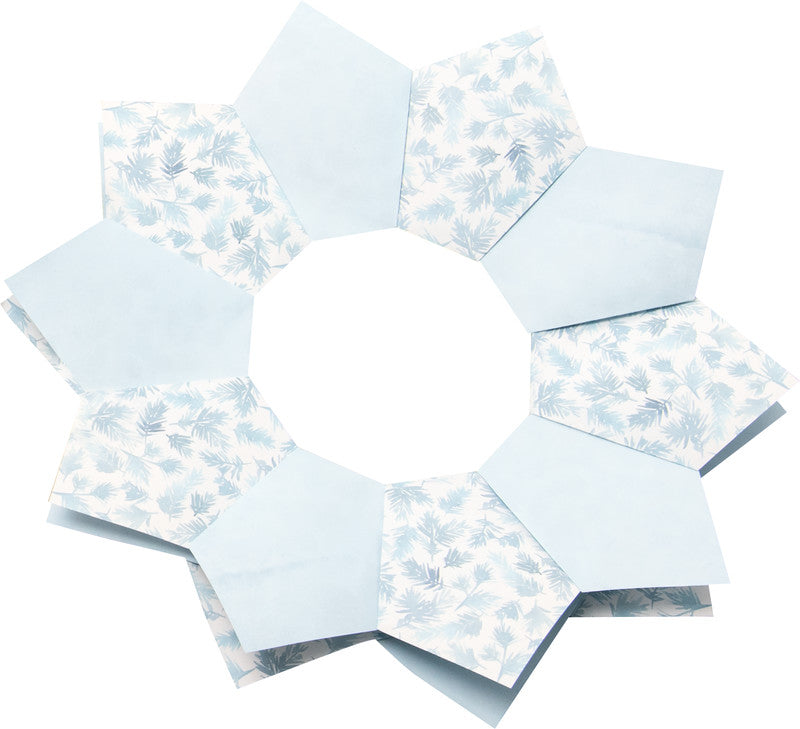 Folia Faltsterne-Set Noël – 12 Blatt 150 × 150 mm, 24 Blatt 100 × 100 mm