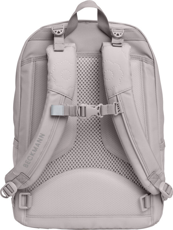Beckmann Schulrucksack Sport Junior – rPET Polyester – Bloom, Grau, 310 × 450 × 220 mm