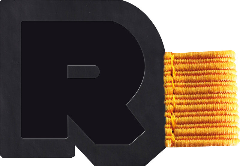 Rhodia Stiftschlaufe – selbstklebend, Kunstleder, orange, 40 × 30 mm – für Blöcke, Notizbücher und Kalender