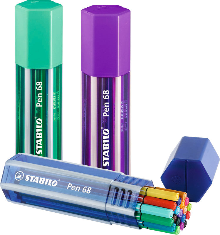 STABILO Filzstifte Pen 68, Strichbreite 1 mm, 20 Farben