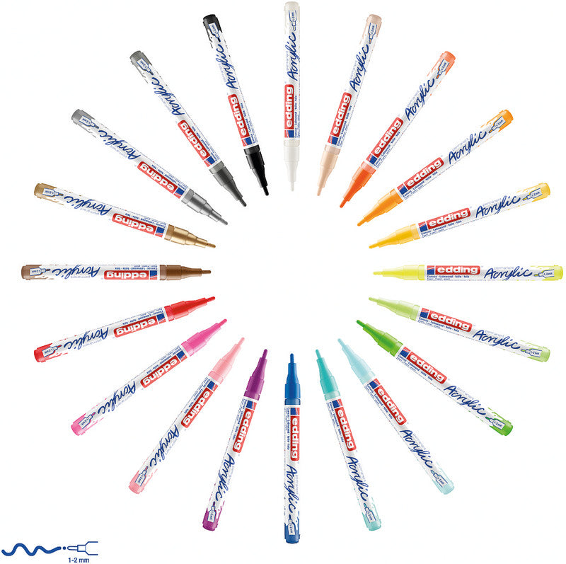 Edding Acrylmarker – Verkehrsweiss