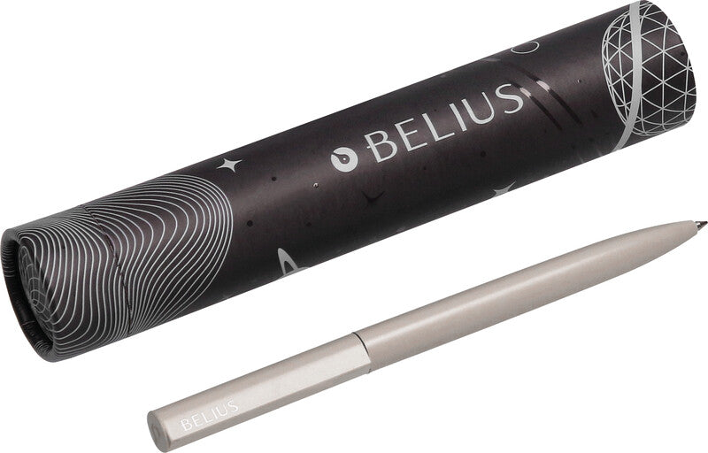 Belius Kugelschreiber – Grau, Aluminium