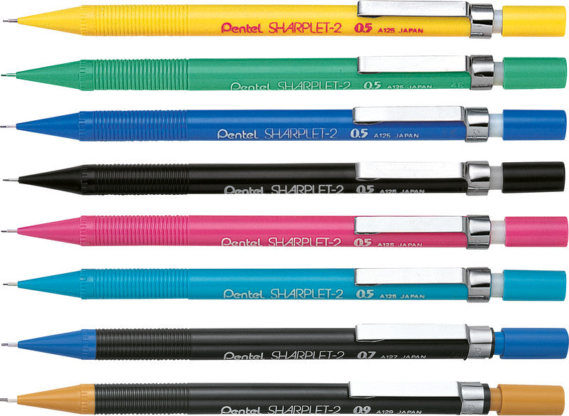 Pentel Sharplet-2 Druckbleistift – 0,5 mm, Graphit, Gelb