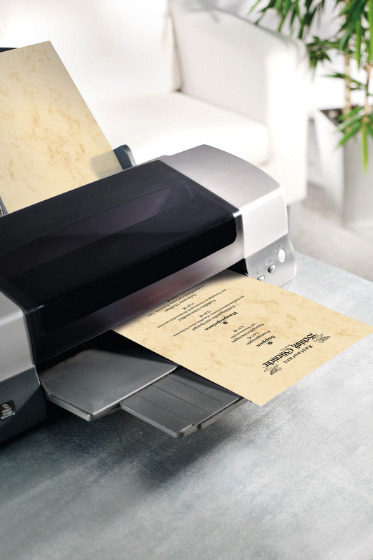 Sigel Marmorpapier Beige – A4, 200 g/m², 50 Blatt
