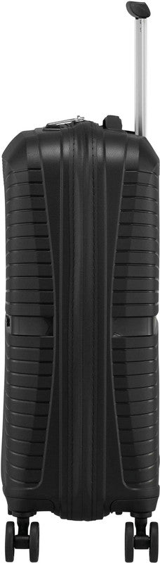 American Tourister Handgepäck-Trolley – Hartschale, 4 Doppelrollen, mit TSA, Onyx Schwarz, 40 × 50 × 20 cm