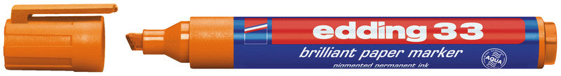 Edding Non-Permanent-Marker Brillant 33 – Keilspitze 1-5 mm – Orange – Nachfüllbar