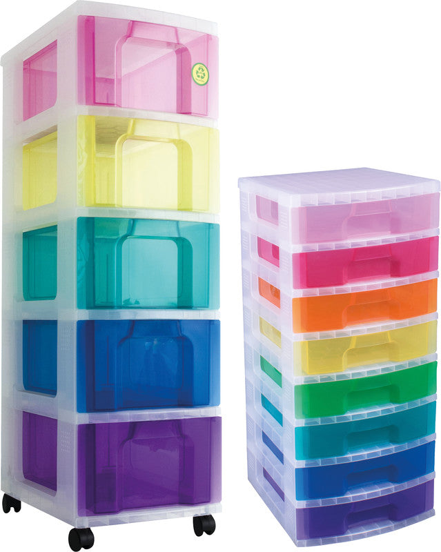 Really Useful Boxes Schubladenelement – Kunststoff, weiss transparent, 42 × 91 × 39,5 cm