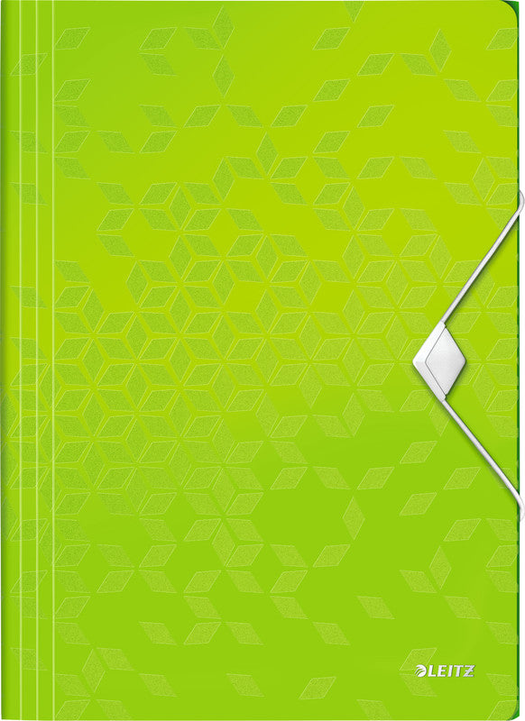Leitz Wow A4 Gummibandmappe – Polypropylen (PP), grün, bis 150 Blatt