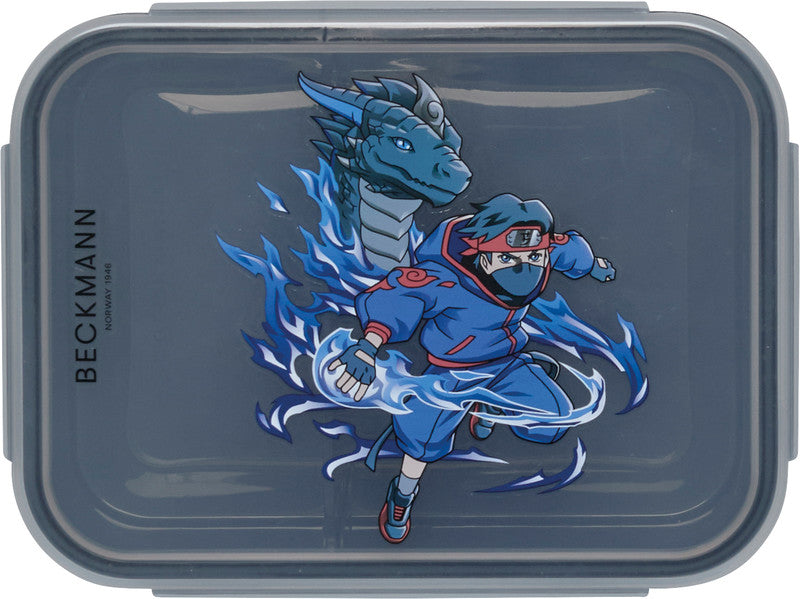 Beckmann Lunchbox Ninja Elements – 1,7 l – mit Innenteiler – PP – mehrfarbig – 18,7 × 14 × 7 cm