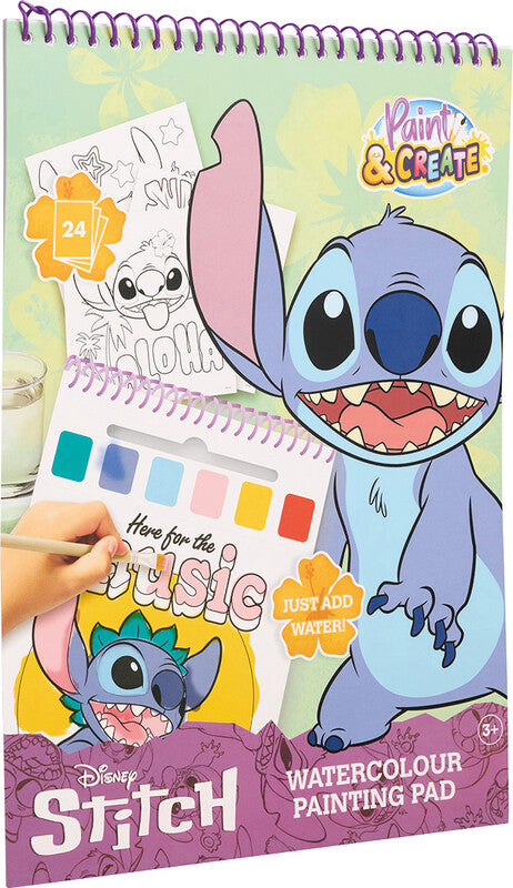 Sombo Stitch Malblock, Karton, Mehrfarbig, ab 3 Jahren, inkl. Pinsel