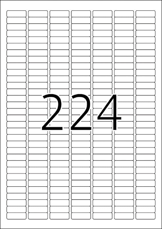 HERMA Bogenetiketten, 25 mm × 9 mm, weiss, Papier, permanent, 5'600 Etiketten