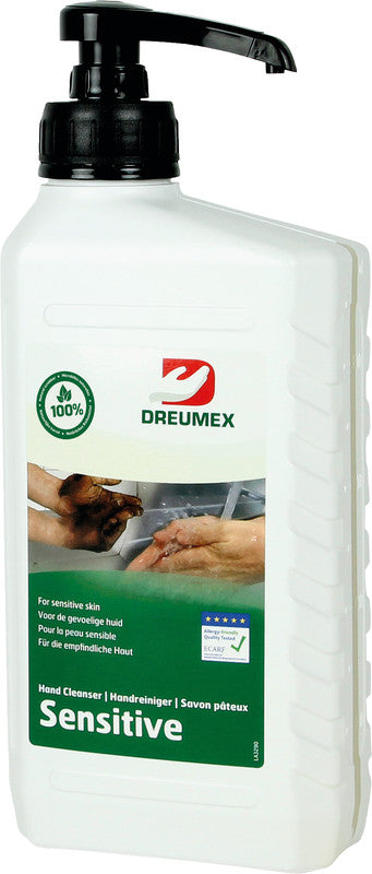 Dreumex Handreinigungspaste – Kunststoff, Weiss, 1 l, inkl. Pumpe, parfümfrei