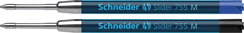 Schneider Schreibgeräte Schneider Kugelschreiber-Mine Slider 755 M – Blau, 0,5 mm, dokumentenecht, geruchsarm