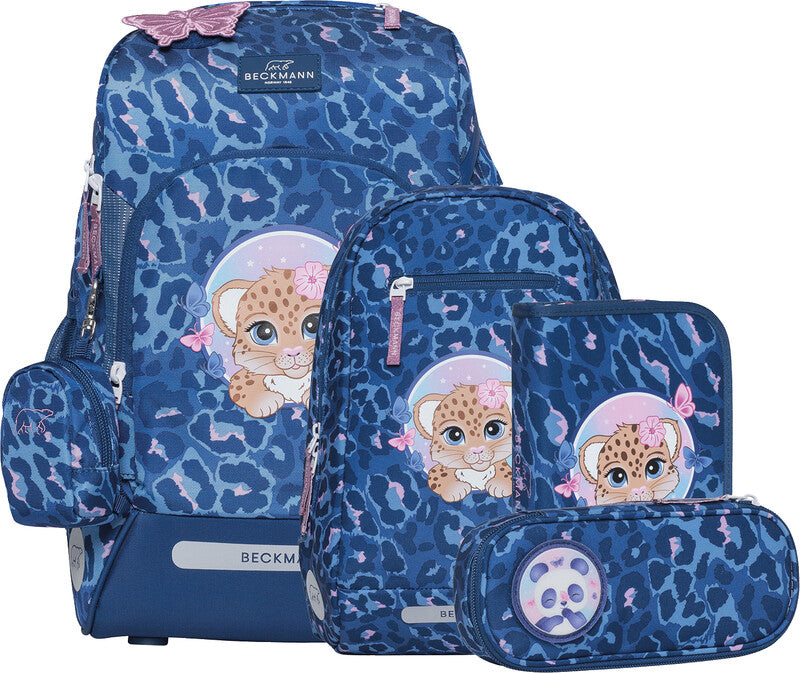 Beckmann Schulrucksack Active Air Flx – 6-teilig – Cheetah