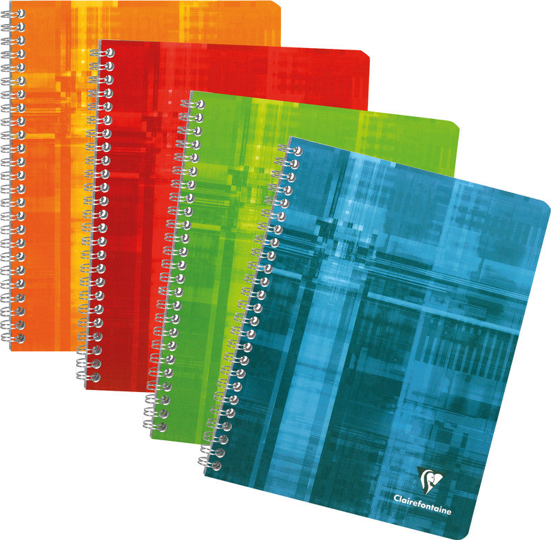 Clairefontaine Spiralheft, 170 × 220 mm, séyès (liniert), 90 Blatt, 90 g/m² – sortiert