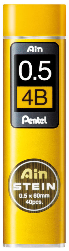 Pentel Bleistiftminen – Grau, 0,5 mm, 4B, 40 Stk.